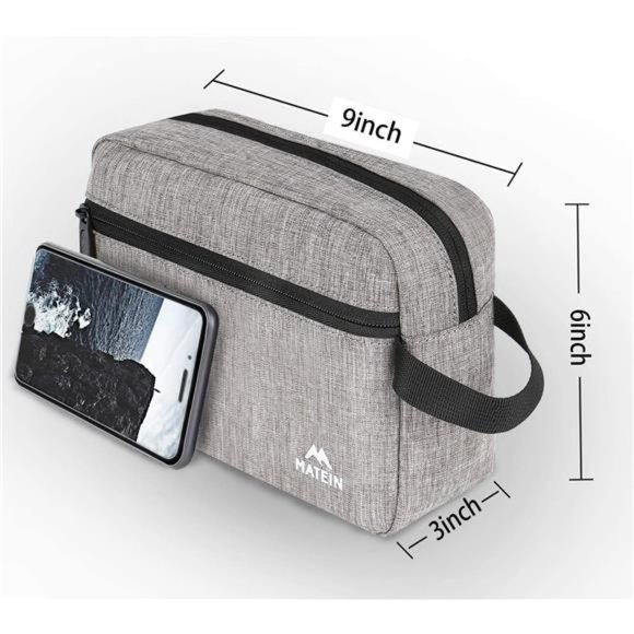 Toiletry Bag for Men (2 Pack), Waterproof Dopp Kit Bathroom Shaving Bag - Picture 2 of 6